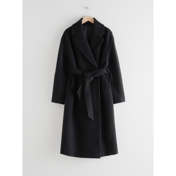 (SOLD) Zara MANTECO Premium Wool Oversized Belted Pea Coat - Picture 2 of 9